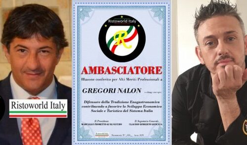 Il 2021 si apre con un’onorificenza per lo chef Gregori Nalon e un’ intervista al presidente dell’associazione Ristoworld Italy Marcello Proietto di Silvestro
