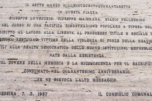 A 74 anni dal 7 marzo 1947, un episodio della Resistenza a	Messina
