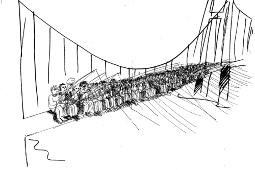 riunione contro il Ponte