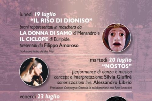 La performance “Nòstos” della coreografa Silvia Giuffrè e del compositore Alessandro Librio in scena al Festival dei due Mari di Tindari