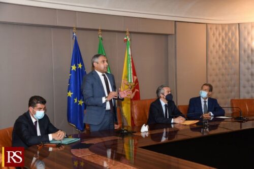 Il sottosegretario Battistoni a Palazzo Orléans per incontrare il mondo della pesca