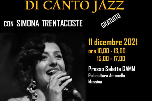 Masterclass gratuito di canto jazz con Simona Trentacoste