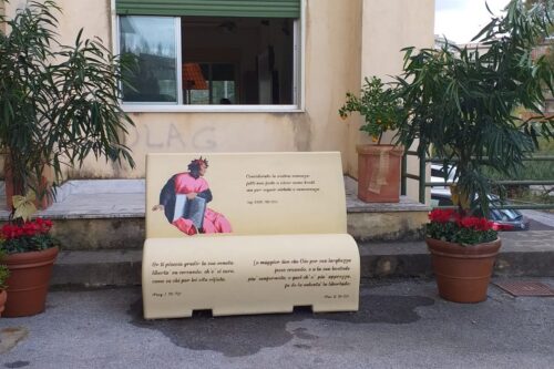Spadafora, inaugurata la panchina letteraria al “Galileo Galilei”