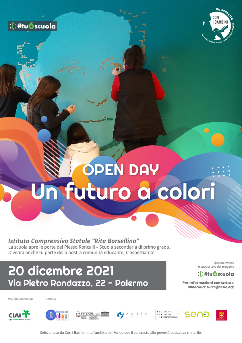 Un futuro a colori: OPEN DAY al plesso Roncalli dell’ICS Rita Borsellino