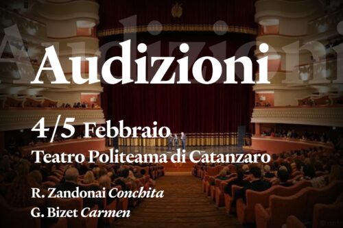 AUDIZIONI PER ARTISTI LIRICI