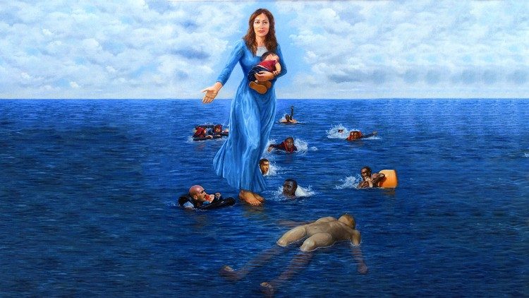 La “Madonna di Porto Negato”, icona del dramma dei migranti