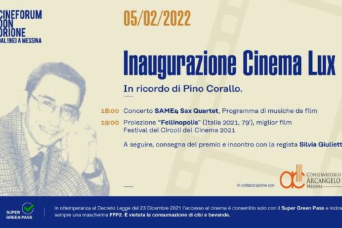 Presentata la nuova stagione del Cineforum Don Orione di Messina al cinema Lux riaperto