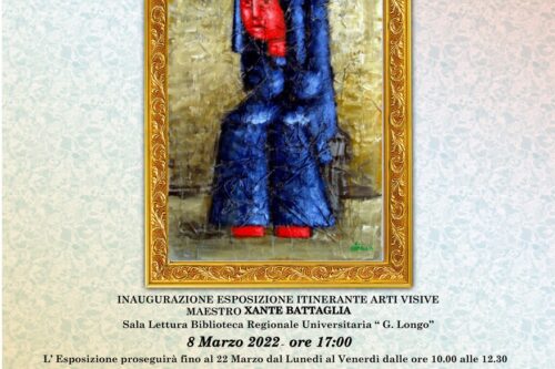 Biblioteca Regionale di Messina-“Madre Arcaica”-Mostra del Maestro Xante Battaglia-Vernissage 8 marzo 2022,ore 17