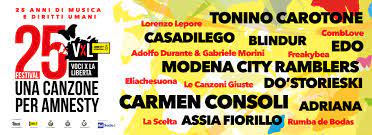 MUSICA E DIRITTI UMANI: A ROSOLINA MARE (ROVIGO) LA VENTICINQUESIMA EDIZIONE DI ‘VOCI PER LA LIBERTÀ – UNA CANZONE PER AMNESTY’