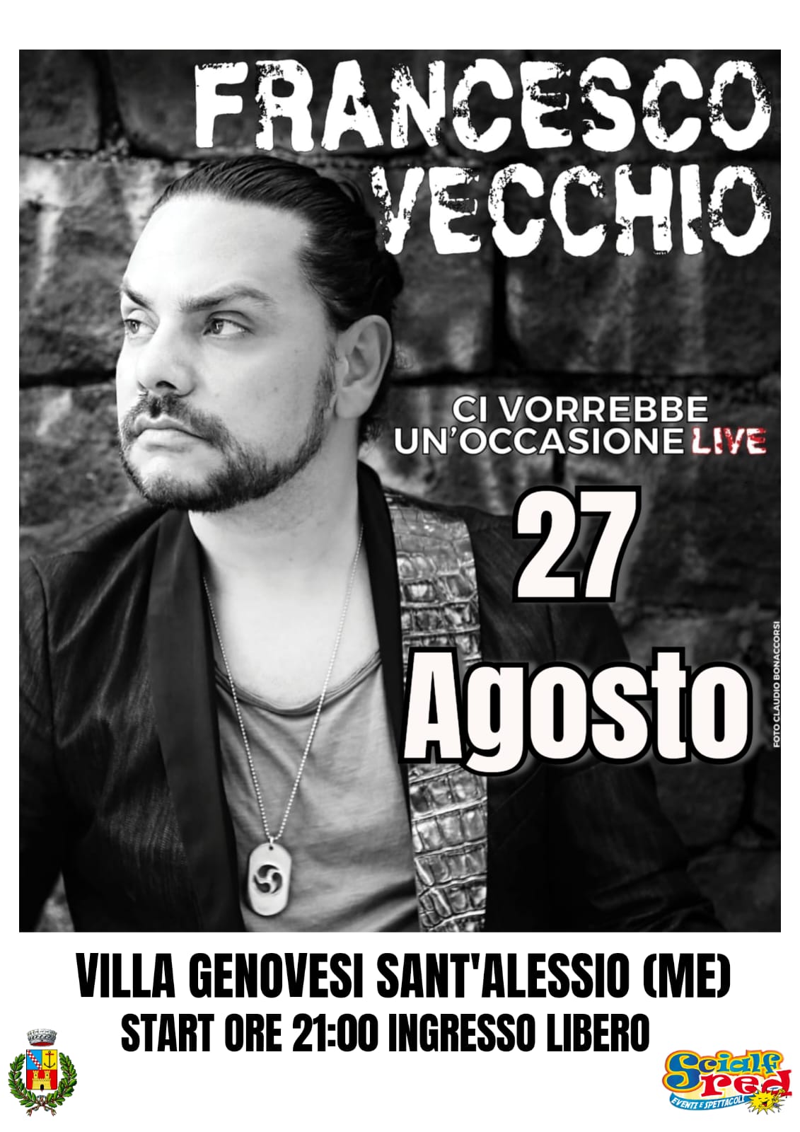 Francesco Vecchio in concerto a Sant’Alessio Siculo