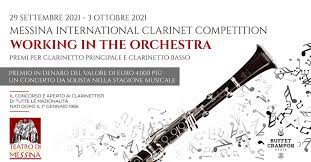 Prende il via la II edizione del Concorso “Messina International Clarinet Competition – Italy, Working in the Orchestra”