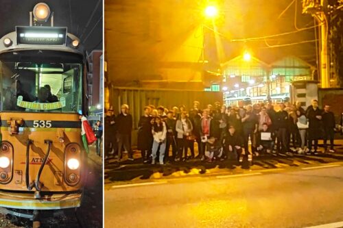 A NATALE TRAM BLOCCATO PER TRE ORE