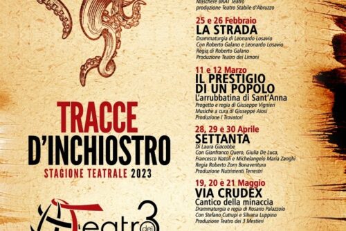 Messina, Il Teatro dei 3 Mestieri riparte con la stagione “Tracce d’inchiostro”.