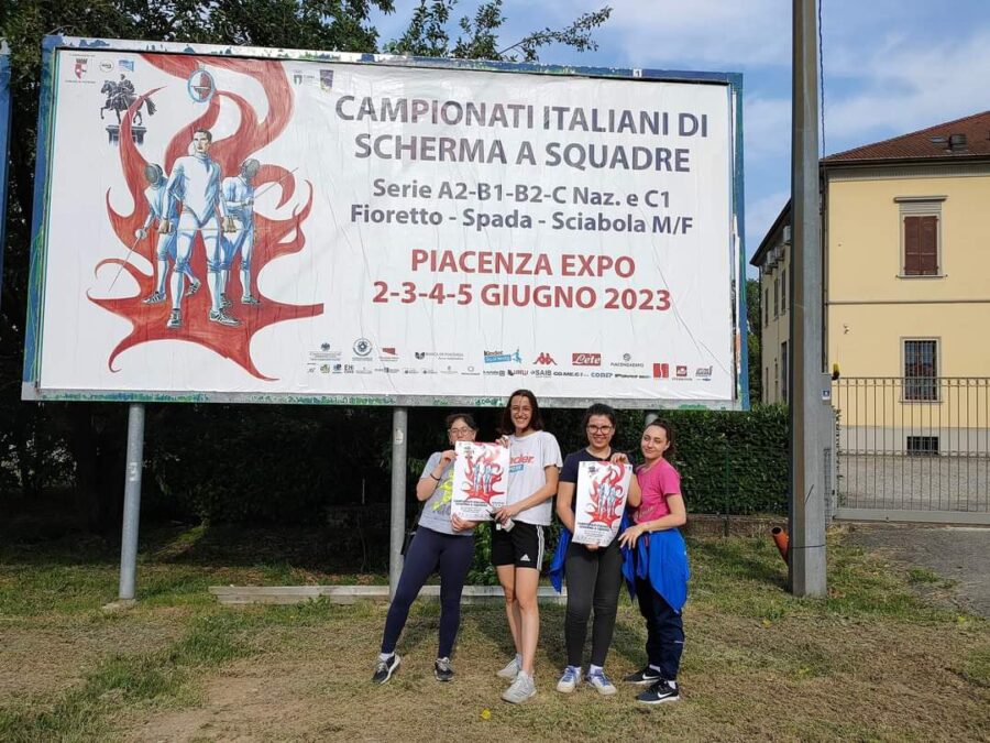 La squadra di fioretto femminile dell’Associazione Messina Scherma A.S.D. sfiora l’accesso alla B1