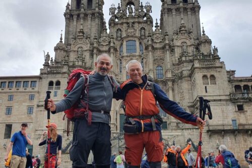Fabio e Sergio a Compostela