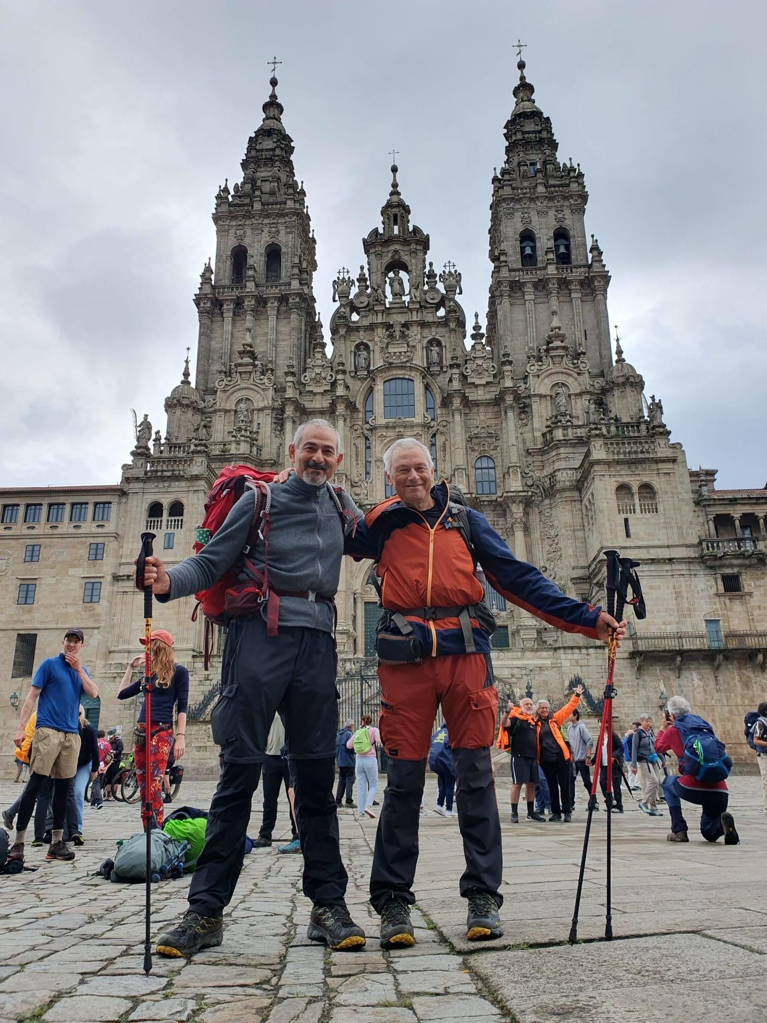 Fabio e Sergio a Compostela