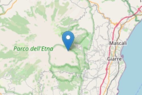 Terremoto di gradi 3.1 a Milo, Catania