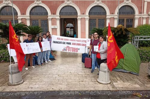 L’UDU SI MOBILITA, il SIT-IN al Rettorato