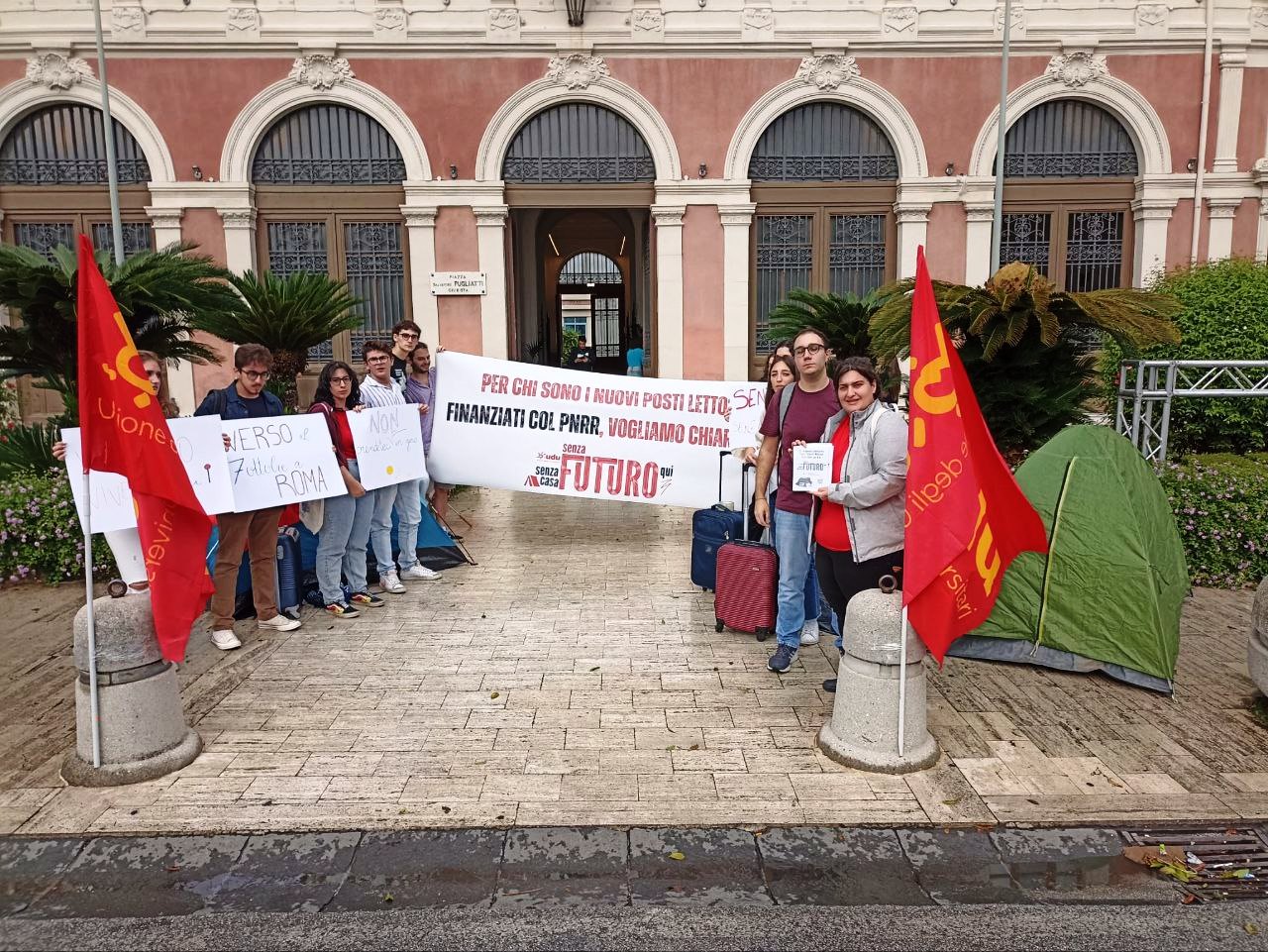 L’UDU SI MOBILITA, il SIT-IN al Rettorato
