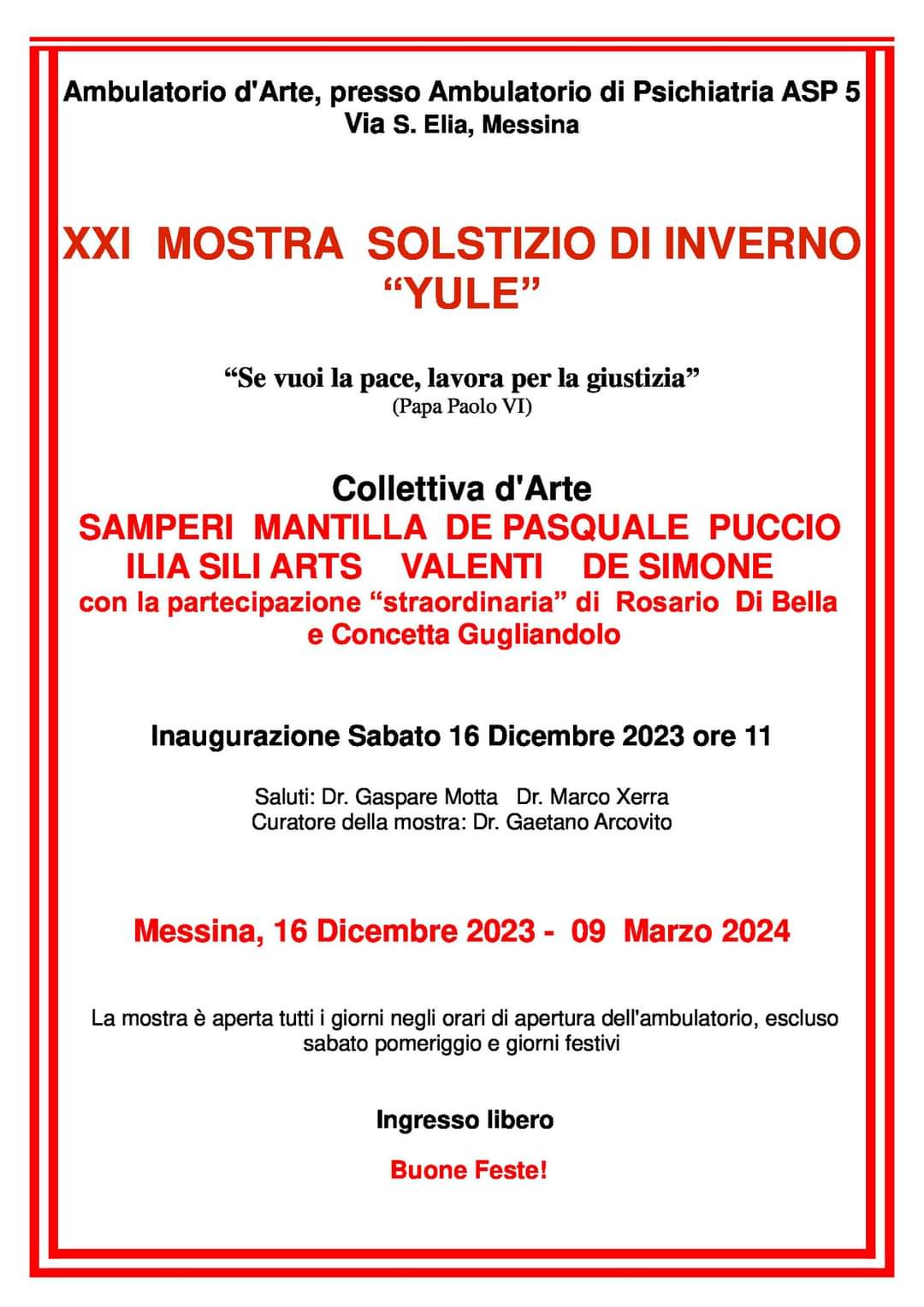 Solstizio d’inverno yule in mostra