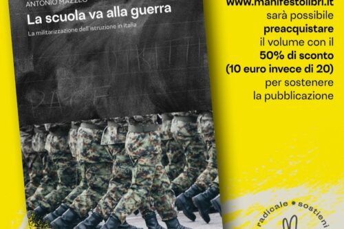 “La scuola va alla guerra” a cura di Antonio Mazzeo in libreria a gennaio