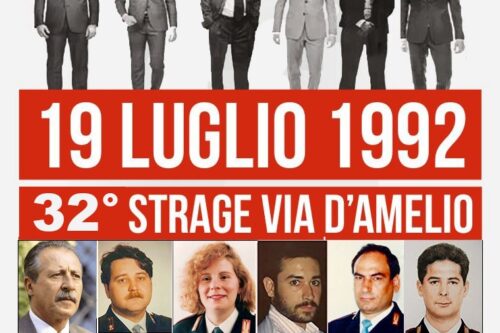32° anniversario della strage di via d’Amelio
