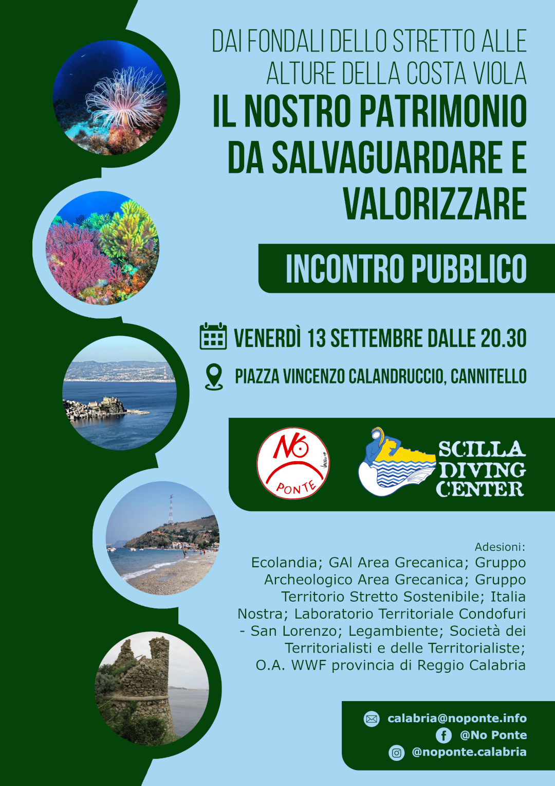 Venerdì 13 settembre a Cannitello incontro pubblico NoPonte