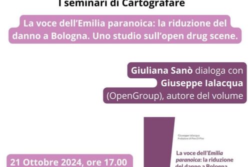 UniMe: presentazione del volume: “La voce dell’Emilia paranoica: la riduzione del danno a Bologna” di Giuseppe Ialacqua