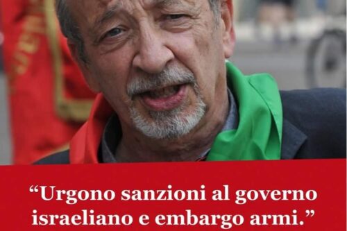 ANPI: SANZIONI A ISRAELE ED EMBARGO ARMI