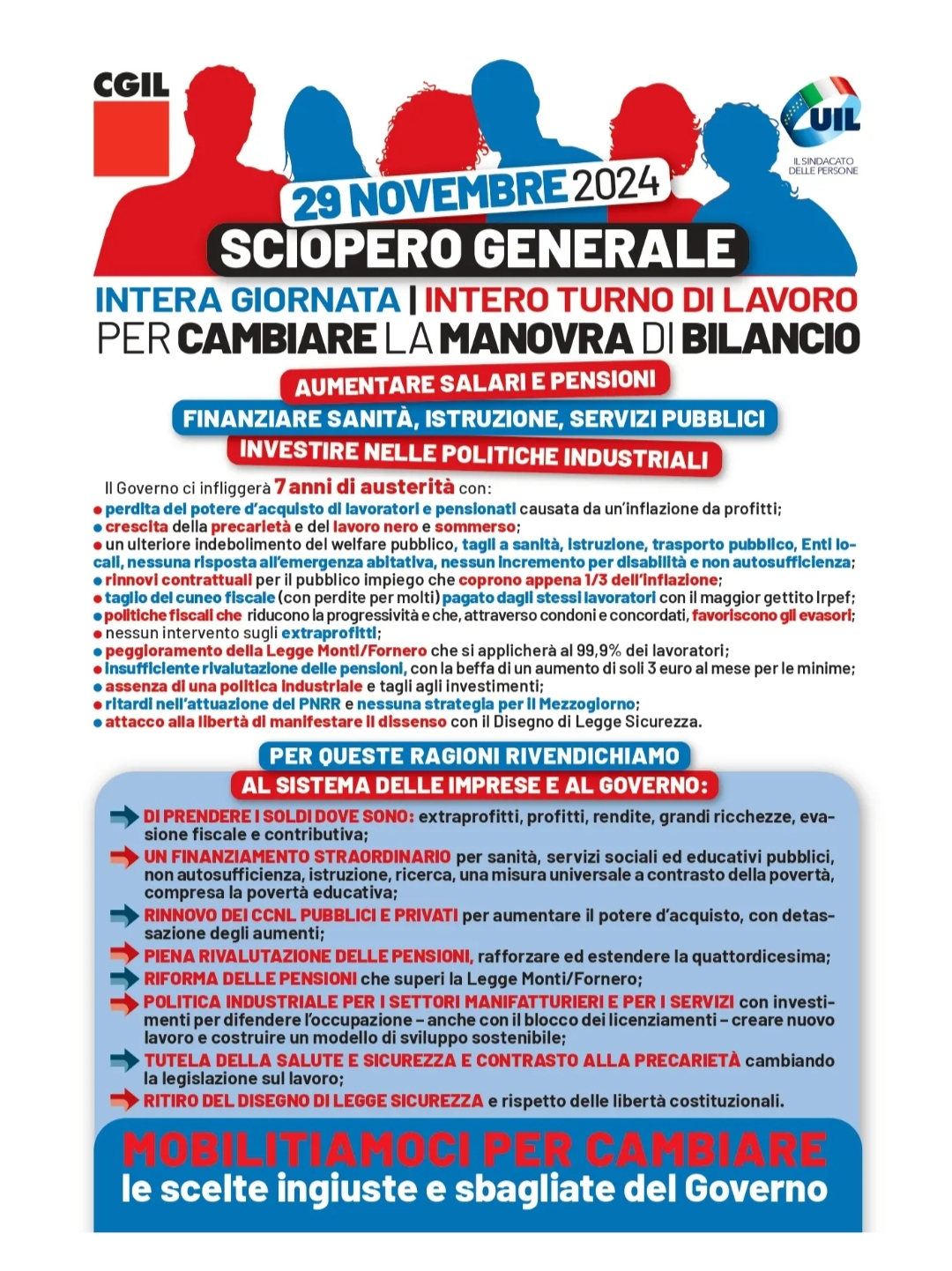 Sciopero generale del 29 novembre