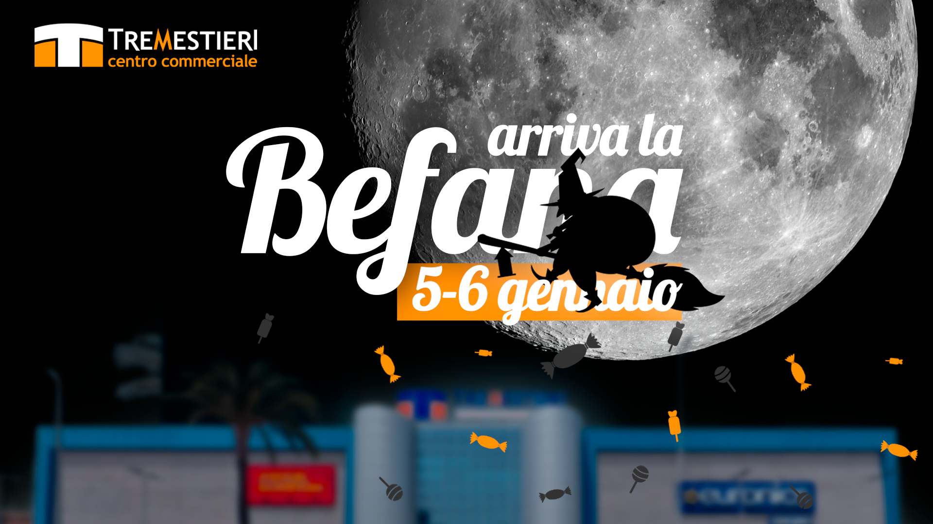 Al Centro Commerciale Tremestieri la Befana non vien di notte