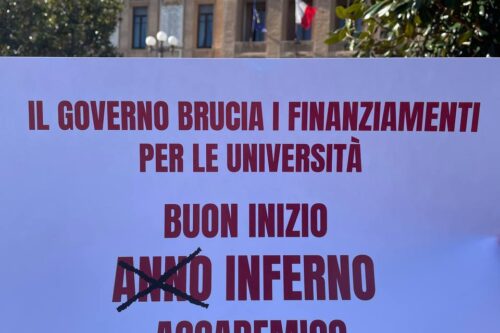 L’UDU Messina: “Il governo brucia i finanziamenti: buon inferno accademico”
