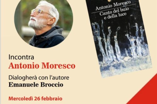Presentazione libro “Canto del buio e della luce” di Antonio Moresco