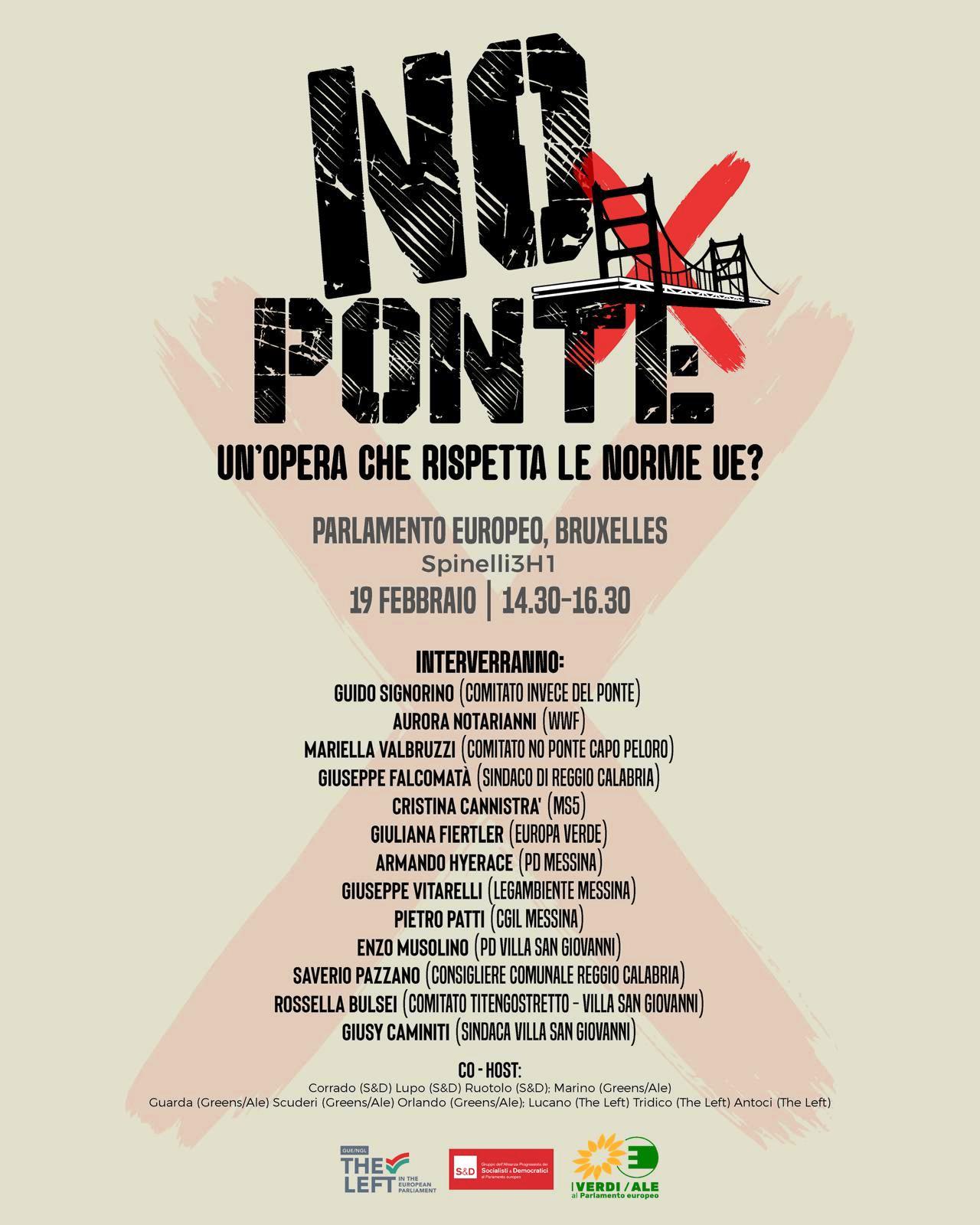 i Noponte a Bruxelles il 19 febbraio