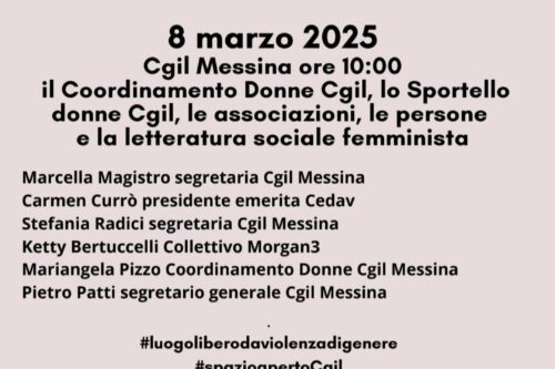 Messina, 8 marzo alla Cgil