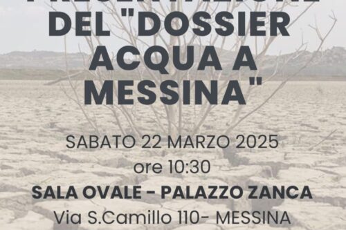 PRESENTAZIONE DEL DOSSIER “ACQUA A MESSINA”