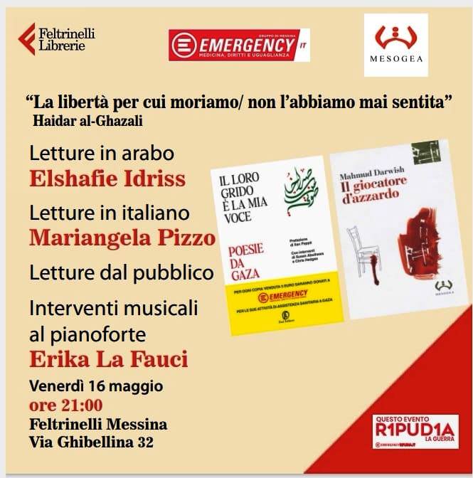 IL LORO GRIDO E’ LA MIA VOCE. POESIE DA GAZA