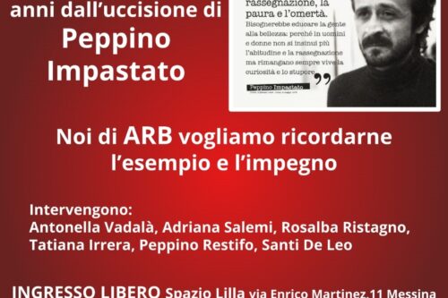 Messina, all’Arb in memoria di Peppino Impastato