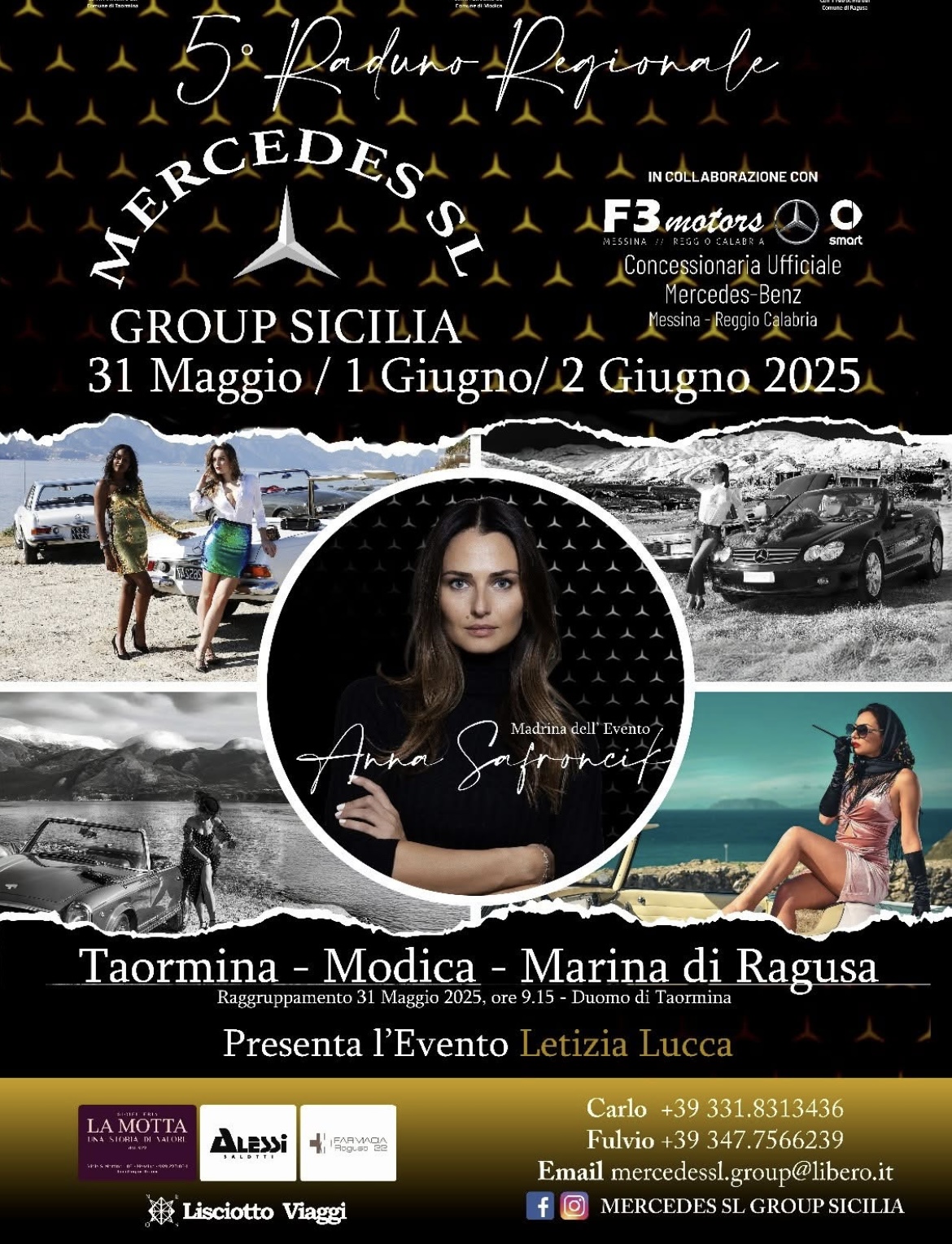 Quinto raduno Mercedes SL in Sicilia dal 31 maggio al 2 giugno 2025