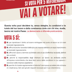 Referendum abrogativi 8 – 9 Giugno 2025 – La lista degli scrutatori estratti