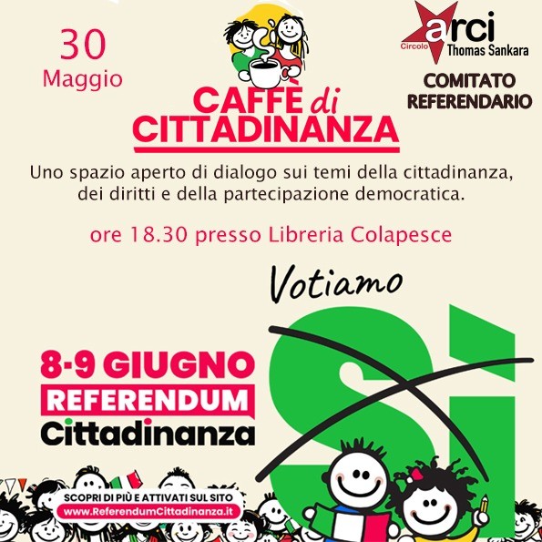 venerdì caffè di cittadinanza da Colapesce