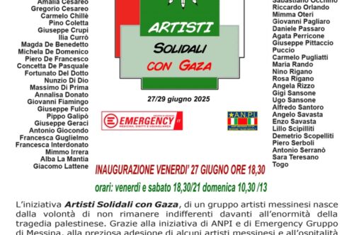 85 artisti messinesi per Gaza