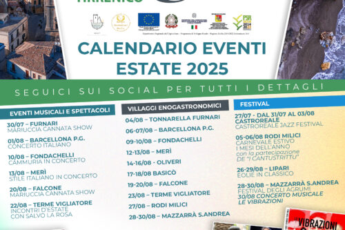 Presentato il programma “BORGHI E MONTI D’aMARE FESTIVAL 2025” Regia Gal Tirrenico