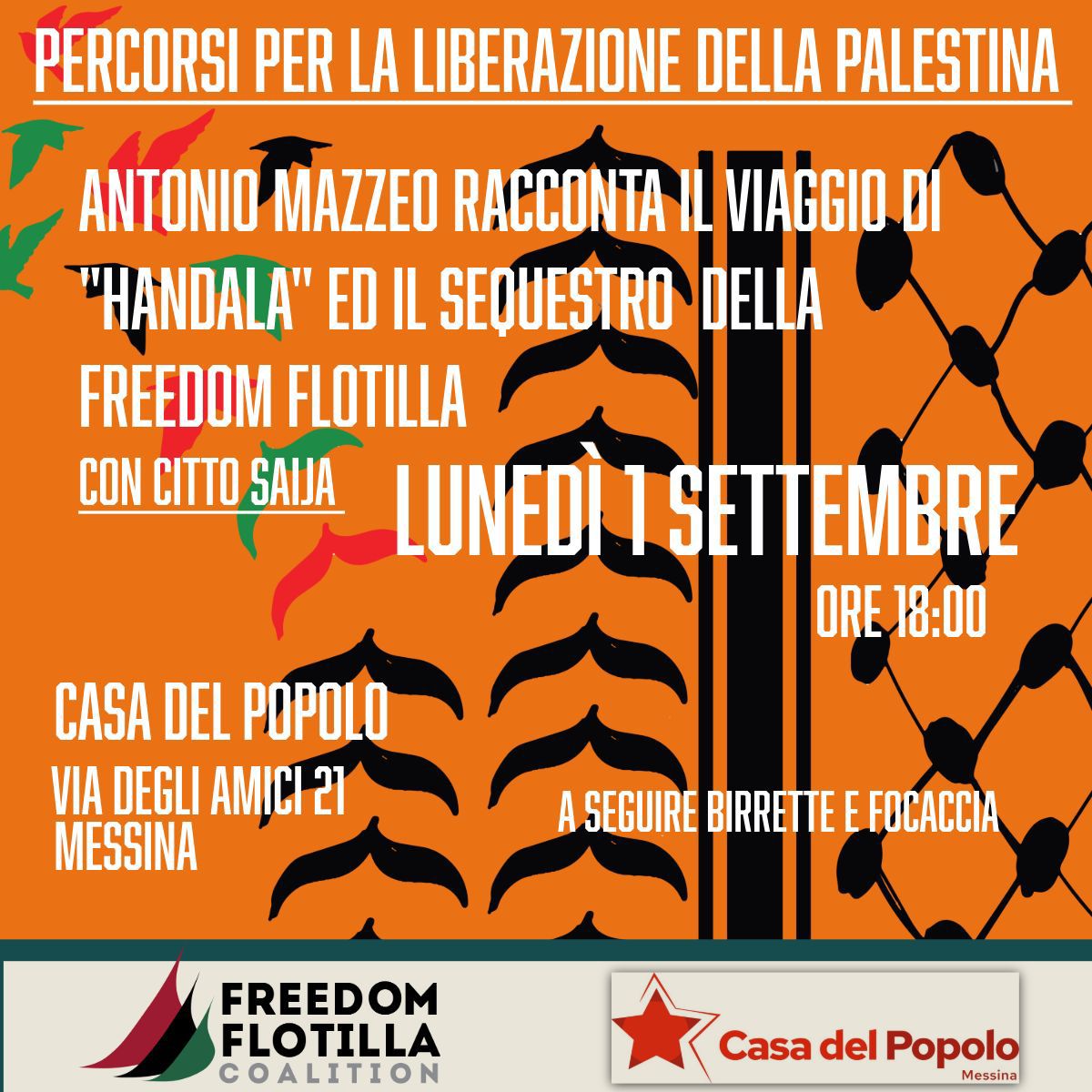Percorsi per la liberazione della Palestina a Casa del Popolo