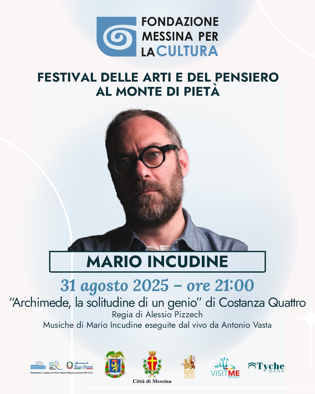 Fondazione Messina per la Cultura: “Archimede, la solitudine di un genio” domenica 31 agosto al Monte di Pietà