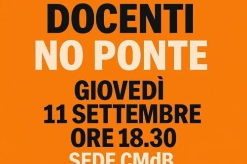 Incontro docenti No Ponte