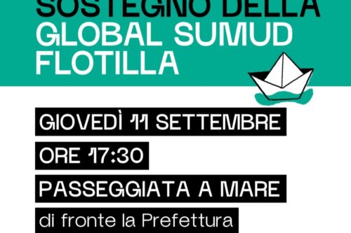 MESSINA PER LA PALESTINA. PRESIDIO A SOSTEGNO DELLA GLOBAL SUMUD FLOTILLA