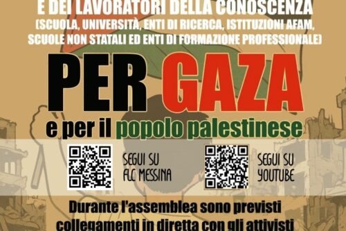 Per Gaza e il popolo palestinese, Flc-Cgil
