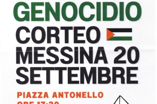 Corteo Messina a sostegno della Global Sumud Flotilla