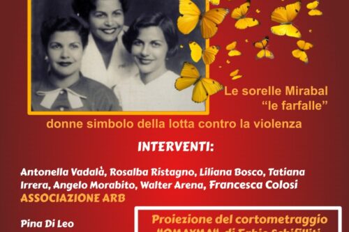 25 novembre GIORNATA INTERNAZIONALE CONTRO LA VIOLENZA SULLE DONNE
